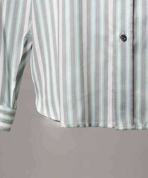 MAISON SPECIAL（メゾンスペシャル）の「《UNISEX》【Italian Dead Stock Fabric】Prime-Over Regular Collar Shirt/プライムオーバーレギュラーカラーシャツ【MAISON SPECIAL/メゾンスペシャル】（シャツ/ブラウス・メンズ・ブルー/アイボリー/ライトブルー/サックスブルー/その他1/その他2/ライトグレー/ブラウン/ピンク/ホワイト・0/1/2）」の20枚目の写真
