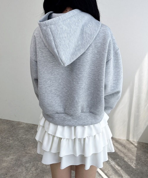 INGNI（イング）の「【WEB限定】ダンボールパーカー（パーカー・レディース・モカ/グレー/オフホワイト/アイボリー・M）」の15枚目の写真