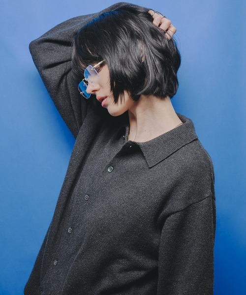 selle glant（セレグランテ）の「BASIC HIGH GAUGE KNIT SHIRT