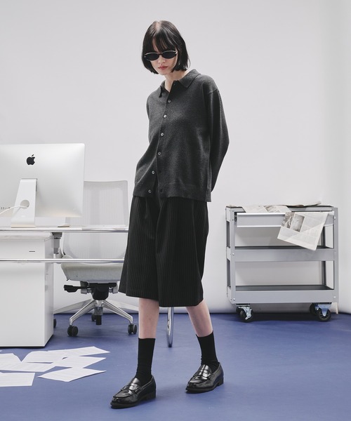 selle glant（セレグランテ）の「BASIC HIGH GAUGE KNIT SHIRT