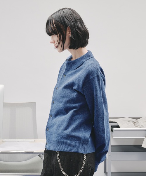 selle glant（セレグランテ）の「BASIC HIGH GAUGE KNIT SHIRT