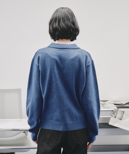 BASIC HIGH GAUGE KNIT SHIRT/ベーシックハイゲージニットシャツ