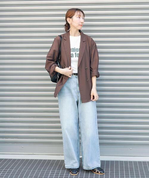 ITEMS URBANRESEARCH(アイテムズ アーバンリサーチ)の「デニムストレートパンツ(デニムパンツ・レディース・ライトブルー/ブルー・SMALL/MEDIUM)」の6枚目の写真