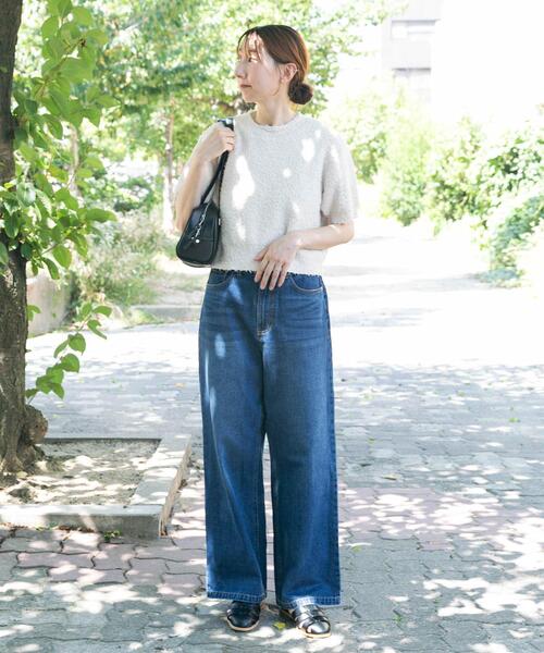 ITEMS URBANRESEARCH(アイテムズ アーバンリサーチ)の「デニムストレートパンツ(デニムパンツ・レディース・ライトブルー/ブルー・SMALL/MEDIUM)」の14枚目の写真