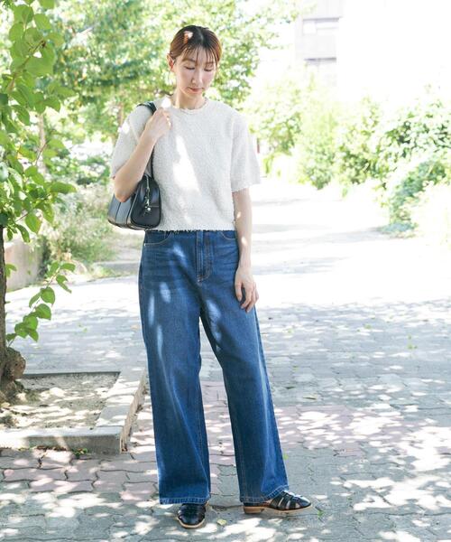 ITEMS URBANRESEARCH(アイテムズ アーバンリサーチ)の「デニムストレートパンツ(デニムパンツ・レディース・ライトブルー/ブルー・SMALL/MEDIUM)」の15枚目の写真