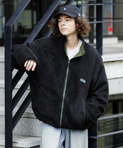 4wayリバーシブルジャケット　袖取り外しナイロンニット　ショート丈　ミリタリー 4wayリバーシブルジャケット 袖取り外しナイロンニット ショート