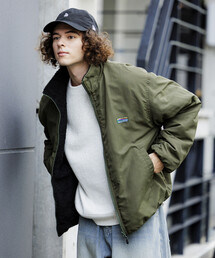 メンズのブルゾン（グリーン・カーキ/緑色系・ジップアップ