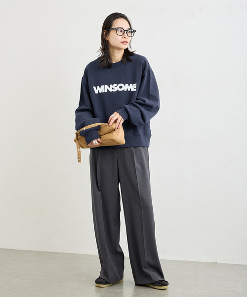 JOURNAL STANDARD（ジャーナルスタンダード）の「《追加》WINSOME SWEAT（スウェット・レディース・ブラウン/ホワイト/ネイビー・FREE）」の8枚目の写真