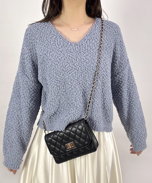 molii＊コットンニット＊S〜Mサイズ＊美品 JIGGYS SHOP セーター ニット モールショールカラーニット