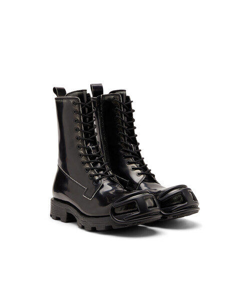 DIESEL(ディーゼル)の「メンズ ショートブーツ HAMMER D-HAMMER BT D S(ブーツ・メンズ・ブラック×ホワイト・43/42/41/44/40)」の2枚目の写真
