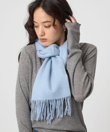 A-KRIS ブルー大判マフラー　【未使用】 A-KRIS ブルー大判マフラー 【未使用】 マフラー（ブルー