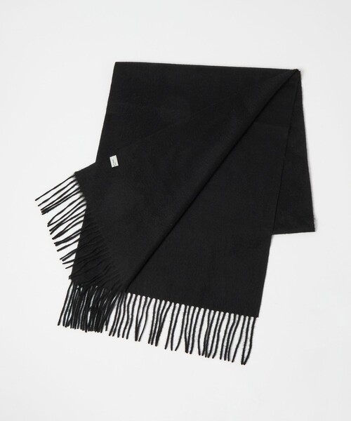 green label relaxing(グリーンレーベルリラクシング)の「ウール 無地 マフラー / ストール(マフラー・レディース・オフホワイト/ブラック/ダークグレー/モカ/ライトブルー・FREE)」の3枚目の写真