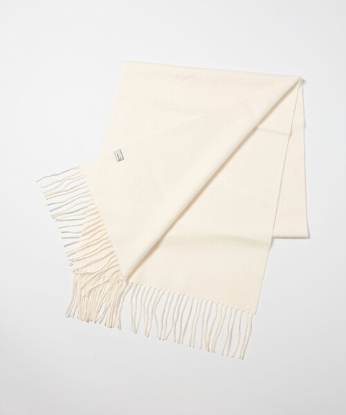 green label relaxing(グリーンレーベルリラクシング)の「ウール 無地 マフラー / ストール(マフラー・レディース・オフホワイト/ブラック/ダークグレー/モカ/ライトブルー・FREE)」の20枚目の写真