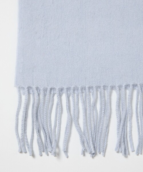 green label relaxing(グリーンレーベルリラクシング)の「ウール 無地 マフラー / ストール(マフラー・レディース・オフホワイト/ブラック/ダークグレー/モカ/ライトブルー・FREE)」の11枚目の写真