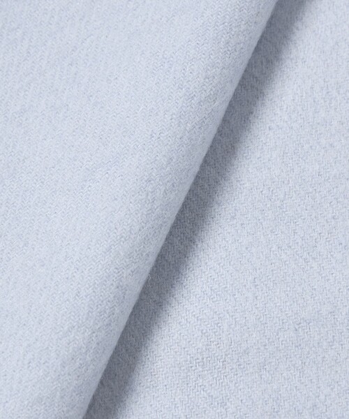 green label relaxing(グリーンレーベルリラクシング)の「ウール 無地 マフラー / ストール(マフラー・レディース・オフホワイト/ブラック/ダークグレー/モカ/ライトブルー・FREE)」の12枚目の写真