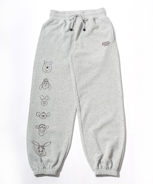 Disney(ディズニー)の「Disney(ディズニー)裏起毛スウェットジョガーパンツ レディース/ミッキーマウス くまのプーさん キャラクタープリント(スウェットパンツ・レディース・ブラック/グレー系その他/ホワイト系その他2/グレー系その他2/ホワイト系その他/ネイビー/ダークグレー/グレー・M/L)」の7枚目の写真