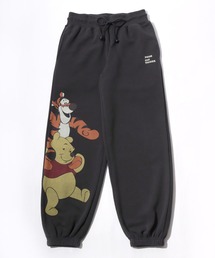Salong hameu（サロン ハミュー）の「Disney（ディズニー）裏起毛スウェットジョガーパンツ レディース/ミッキーマウス くまのプーさん キャラクタープリント（スウェットパンツ）」