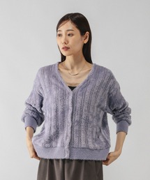 GLOBAL WORK | ショートシャギーVネックカーディガン/581156(カーディガン/ボレロ)