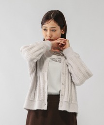 GLOBAL WORK（グローバルワーク）の「ショートシャギーVネックカーディガン/581156（カーディガン/ボレロ）」