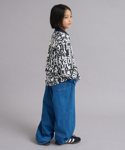 PAIRMANON STREET（ペアマノンストリート）の「【綿100%】総柄 ポロ 長袖 Tシャツ【PAIRMANON STREET】（ポロシャツ・キッズ・ホワイト/レッド/ブラック・130/100/160/120/140/90/150/110）」の8枚目の写真