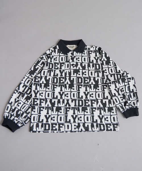 PAIRMANON STREET（ペアマノンストリート）の「【綿100%】総柄 ポロ 長袖 Tシャツ【PAIRMANON STREET】（ポロシャツ・キッズ・ホワイト/レッド/ブラック・130/100/160/120/140/90/150/110）」の15枚目の写真