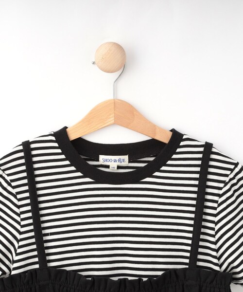 SHOO・LA・RUE（シューラルー）の「【130-150cm】キャミ付きワンピース（ワンピース・キッズ・ブラック系2/ブラック・13/15 /14）」の5枚目の写真