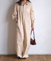 AKTE | ポイントレースコーデュロイジャンプスーツ(つなぎ/オールインワン)