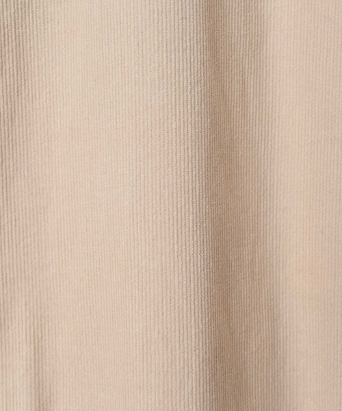 AKTE（アクテ）の「ポイントレースコーデュロイジャンプスーツ（つなぎ/オールインワン・レディース・ライトベージュ/ネイビー・FREE/TALL）」の3枚目の写真