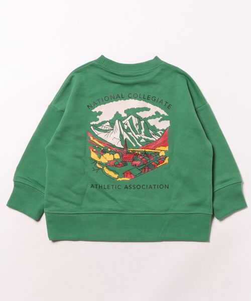 NCAA（エヌシーエーエー）の「【NCAA】ロゴプリントクルーネックスウェット（スウェット・キッズ・ブラック/キナリ/レッド/グリーン・100/110/120/130/140）」の21枚目の写真