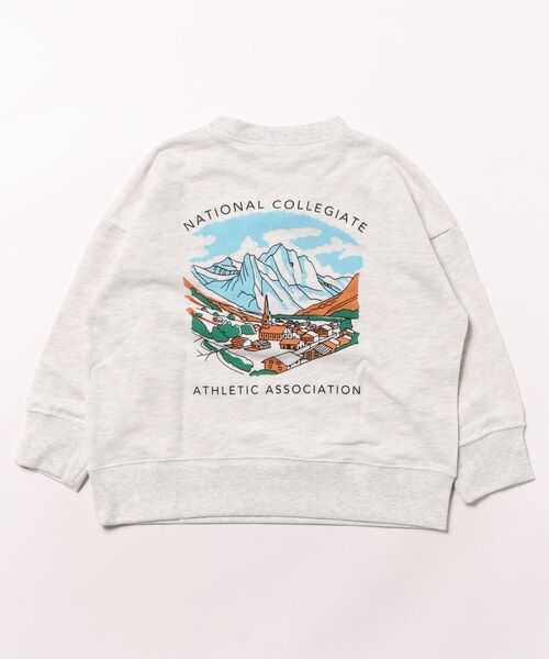 NCAA（エヌシーエーエー）の「【NCAA】ロゴプリントクルーネックスウェット（スウェット・キッズ・ブラック/キナリ/レッド/グリーン・100/110/120/130/140）」の22枚目の写真