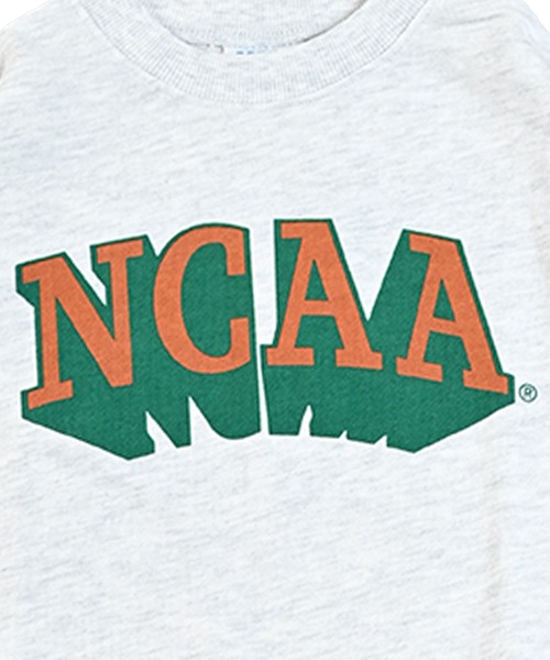 NCAA（エヌシーエーエー）の「【NCAA】ロゴプリントクルーネックスウェット（スウェット・キッズ・ブラック/キナリ/レッド/グリーン・100/110/120/130/140）」の11枚目の写真