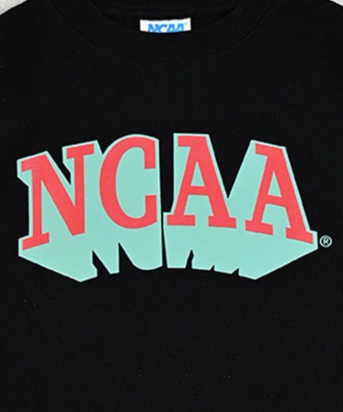NCAA（エヌシーエーエー）の「【NCAA】ロゴプリントクルーネックスウェット（スウェット・キッズ・ブラック/キナリ/レッド/グリーン・100/110/120/130/140）」の12枚目の写真