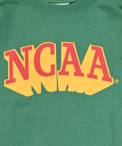 NCAA（エヌシーエーエー）の「【NCAA】ロゴプリントクルーネックスウェット（スウェット・キッズ・ブラック/キナリ/レッド/グリーン・100/110/120/130/140）」の14枚目の写真