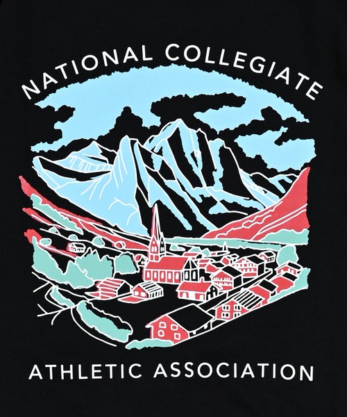 NCAA（エヌシーエーエー）の「【NCAA】ロゴプリントクルーネックスウェット（スウェット・キッズ・ブラック/キナリ/レッド/グリーン・100/110/120/130/140）」の16枚目の写真