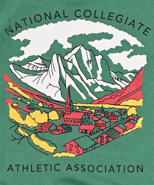 NCAA（エヌシーエーエー）の「【NCAA】ロゴプリントクルーネックスウェット（スウェット・キッズ・ブラック/キナリ/レッド/グリーン・100/110/120/130/140）」の18枚目の写真