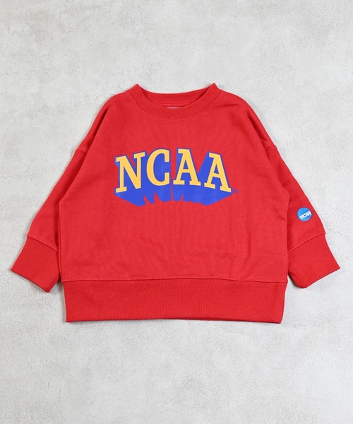 NCAA（エヌシーエーエー）の「【NCAA】ロゴプリントクルーネックスウェット（スウェット・キッズ・ブラック/キナリ/レッド/グリーン・100/110/120/130/140）」の19枚目の写真
