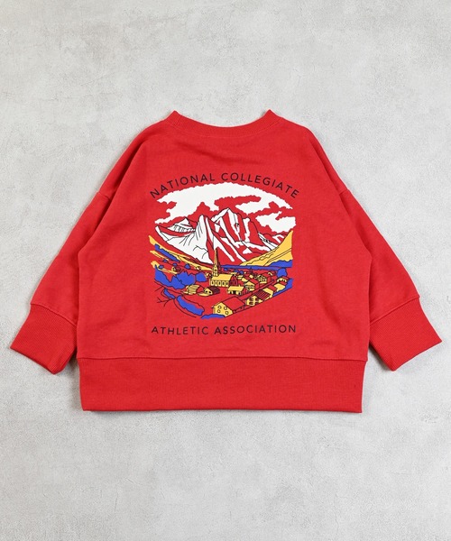 NCAA（エヌシーエーエー）の「【NCAA】ロゴプリントクルーネックスウェット（スウェット・キッズ・ブラック/キナリ/レッド/グリーン・100/110/120/130/140）」の20枚目の写真
