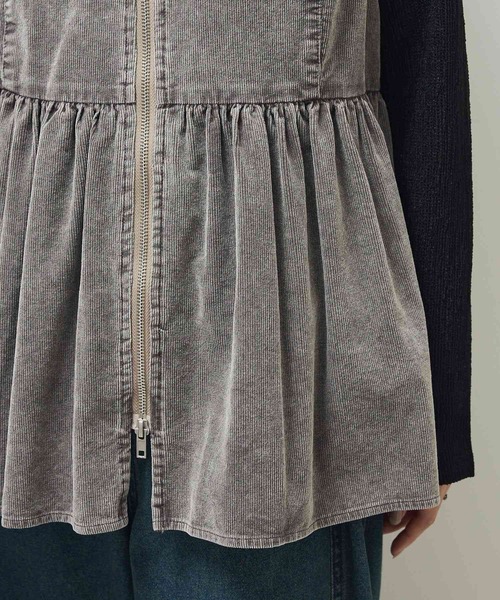 ELENCARE DUE（エレンカーレデュエ）の「・ELENCARE DUE ケミカルコーデュロイベスト（ベスト・レディース・グレー/ブラウン/グリーン・FREE）」の22枚目の写真
