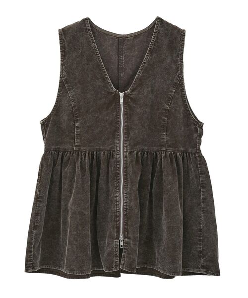 ELENCARE DUE（エレンカーレデュエ）の「・ELENCARE DUE ケミカルコーデュロイベスト（ベスト・レディース・グレー/ブラウン/グリーン・FREE）」の17枚目の写真