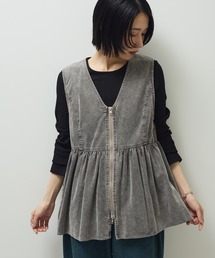 ・ELENCARE DUE ケミカルコーデュロイベスト