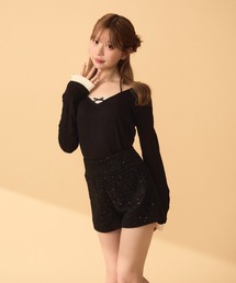 TITTY&CO. | レイヤード風リブロンT(Tシャツ/カットソー)