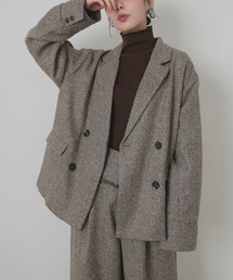 LIAN(リアン)のツイードダブルテーラードジャケット(テーラードジャケット)