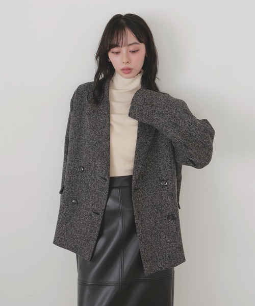 ツイードダブルテーラードジャケット（テーラードジャケット）｜LIAN