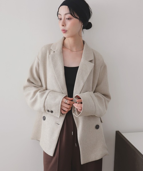 ツイードダブルテーラードジャケット（テーラードジャケット）｜LIAN