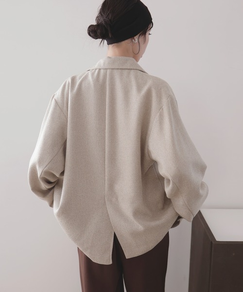 LIAN（リアン）の「ツイードダブルテーラードジャケット（テーラードジャケット・レディース・ブラック/ブラウン/グレー/アイボリー・FREE）」の20枚目の写真