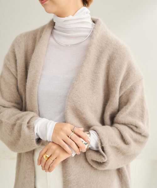 追加》Rib Sheer タートル（Tシャツ/カットソー）｜Plage