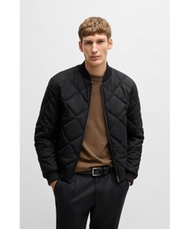 BOSS（ボス）の「レギュラーフィットジャケット ダイヤキルティング＆コットンリブ（その他アウター）」