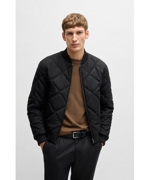セール】レギュラーフィットジャケット ダイヤキルティング＆コットン