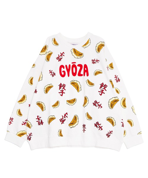 PUNYUS（プニュズ）の「【新サイズ】フード総柄スウェット（GYOZA・ODEN）（スウェット・レディース・レッド系その他/ベージュ・1/2/3/4/5）」の10枚目の写真