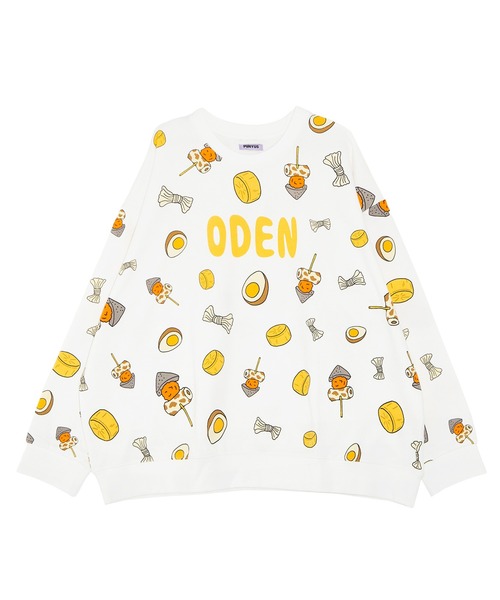 PUNYUS（プニュズ）の「【新サイズ】フード総柄スウェット（GYOZA・ODEN）（スウェット・レディース・レッド系その他/ベージュ・1/2/3/4/5）」の15枚目の写真